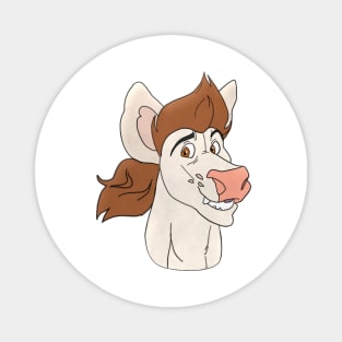 Anthro cow face Magnet